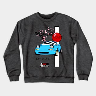 JDM Miata Turquoise Red Sun Edition Crewneck Sweatshirt